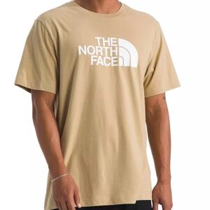 The North Face Men's Beige Short Sleeve Logo Tee A-1009